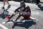 Mo Farah after winning the mens Morrisons Great North Run. Photo: David T. Hewitson/Sports for All Pics